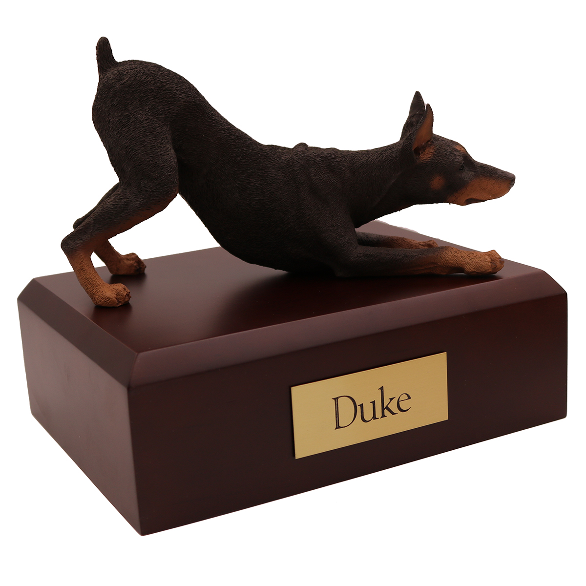 Dog, Doberman, Red - Figurine Urn
