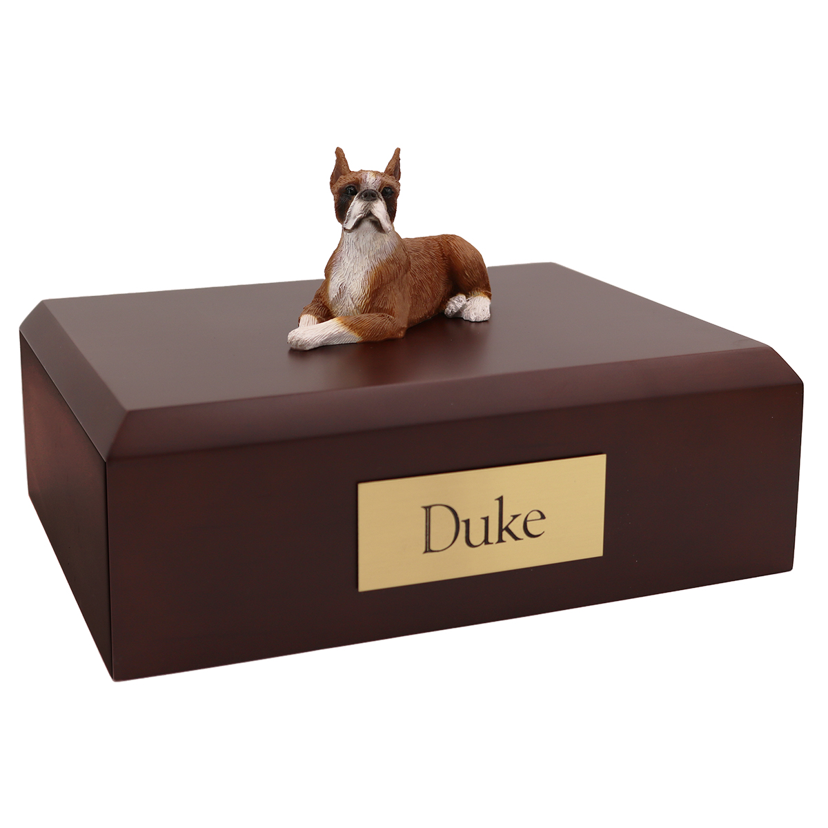Dog, Boxer, Fawn - ears up - Figurine Urn