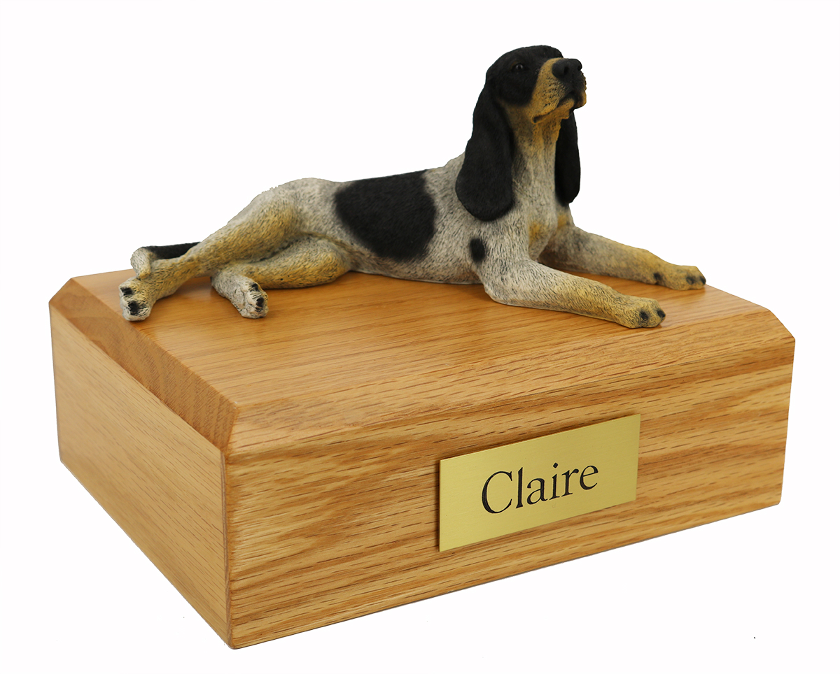 Dog, Coonhound - Figurine Urn