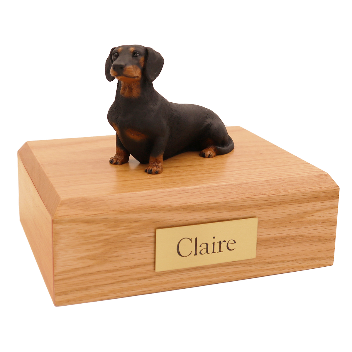 Dog, Dachshund, Black - Figurine Urn
