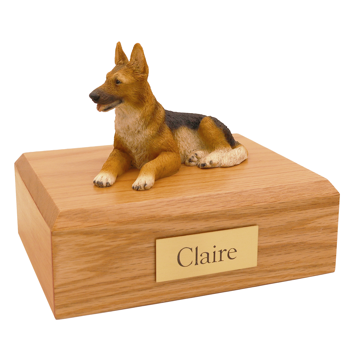 Dog, German Shepherd - Figurine Urn