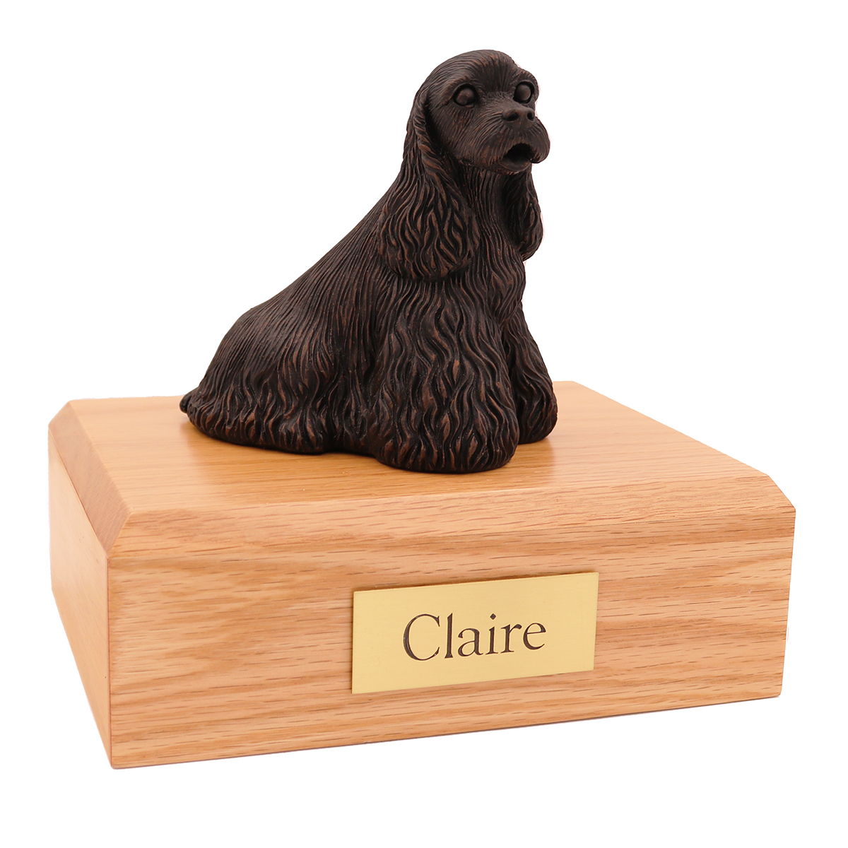 Dog, Cocker Spaniel, Bronze - Figurine Urn