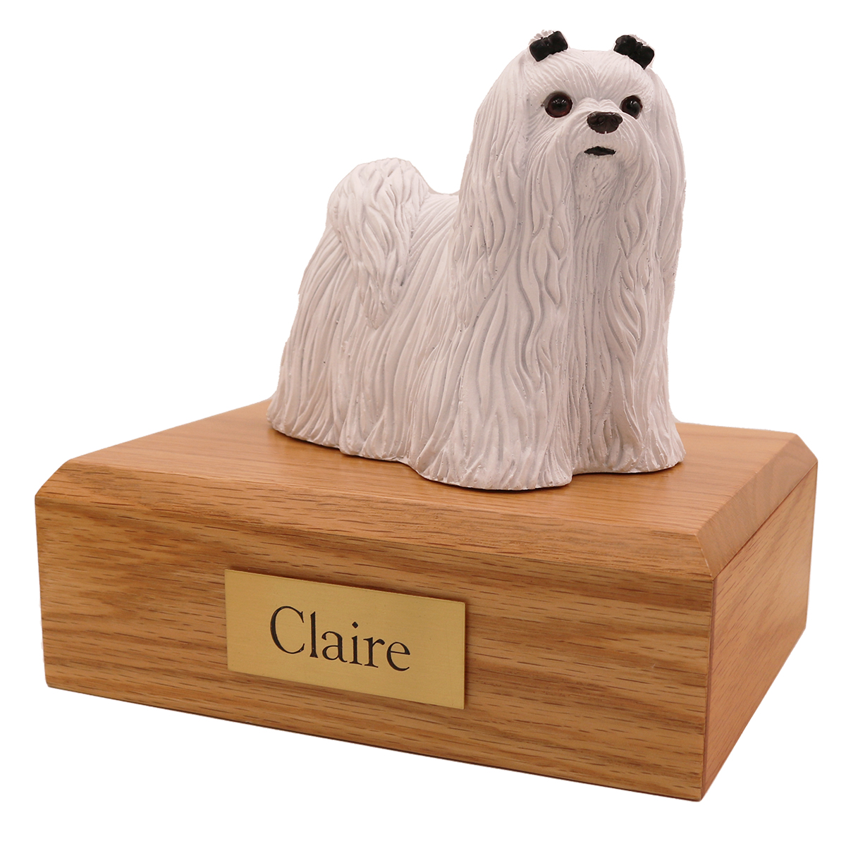 Dog, Maltese - Figurine Urn