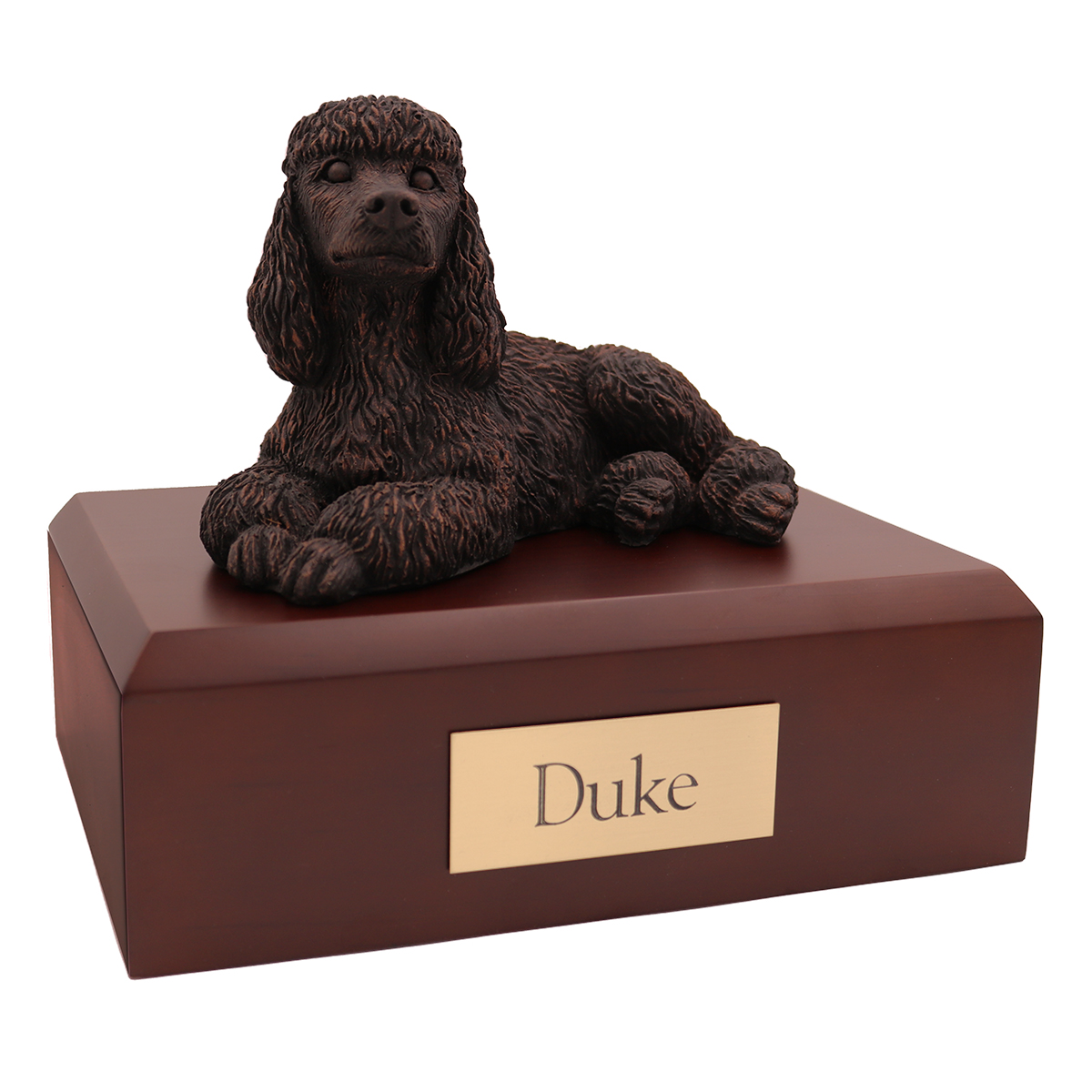 Dog, Poodle, Bronze - Figurine Urn