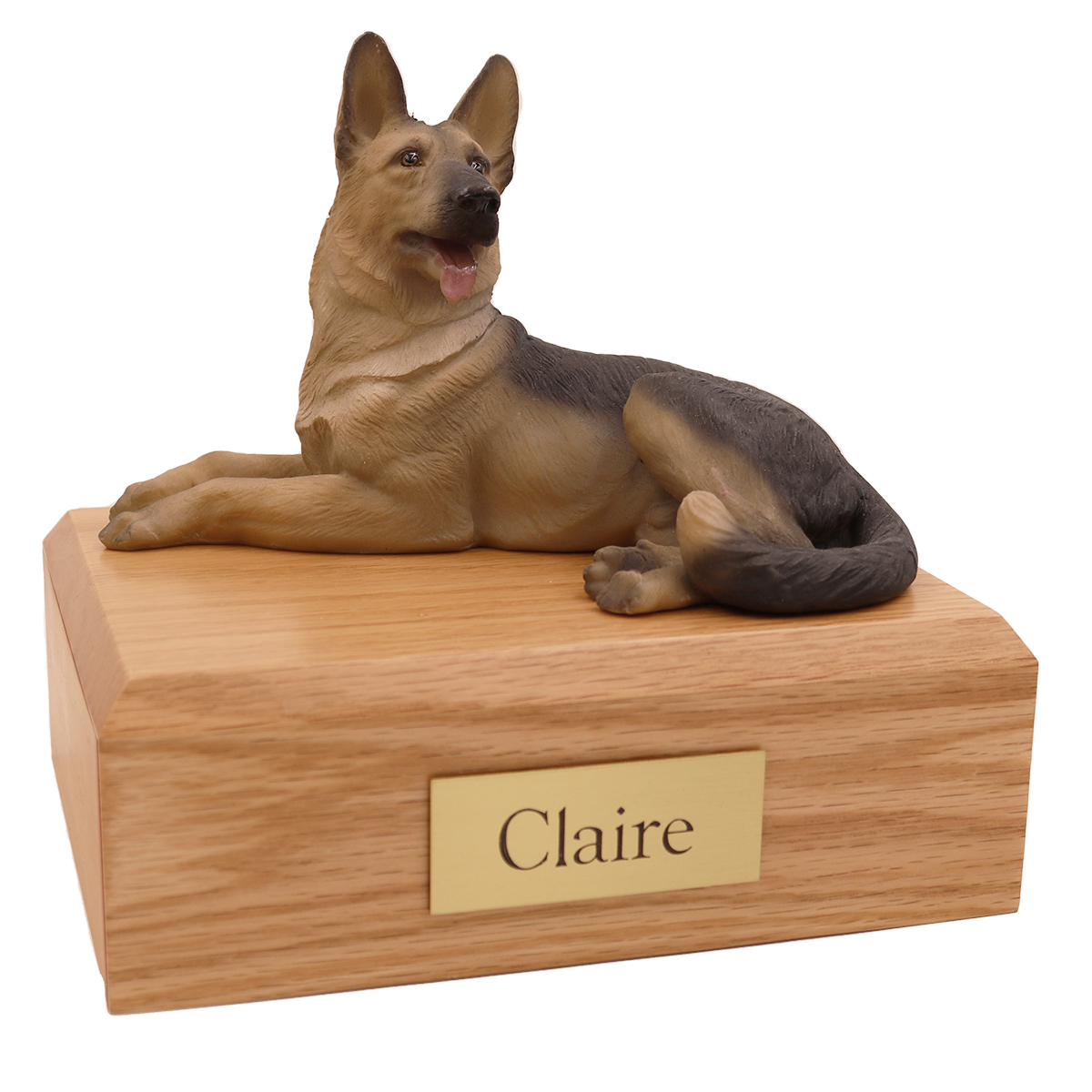 Dog, German Shepherd, Black/Tan - Figurine Urn