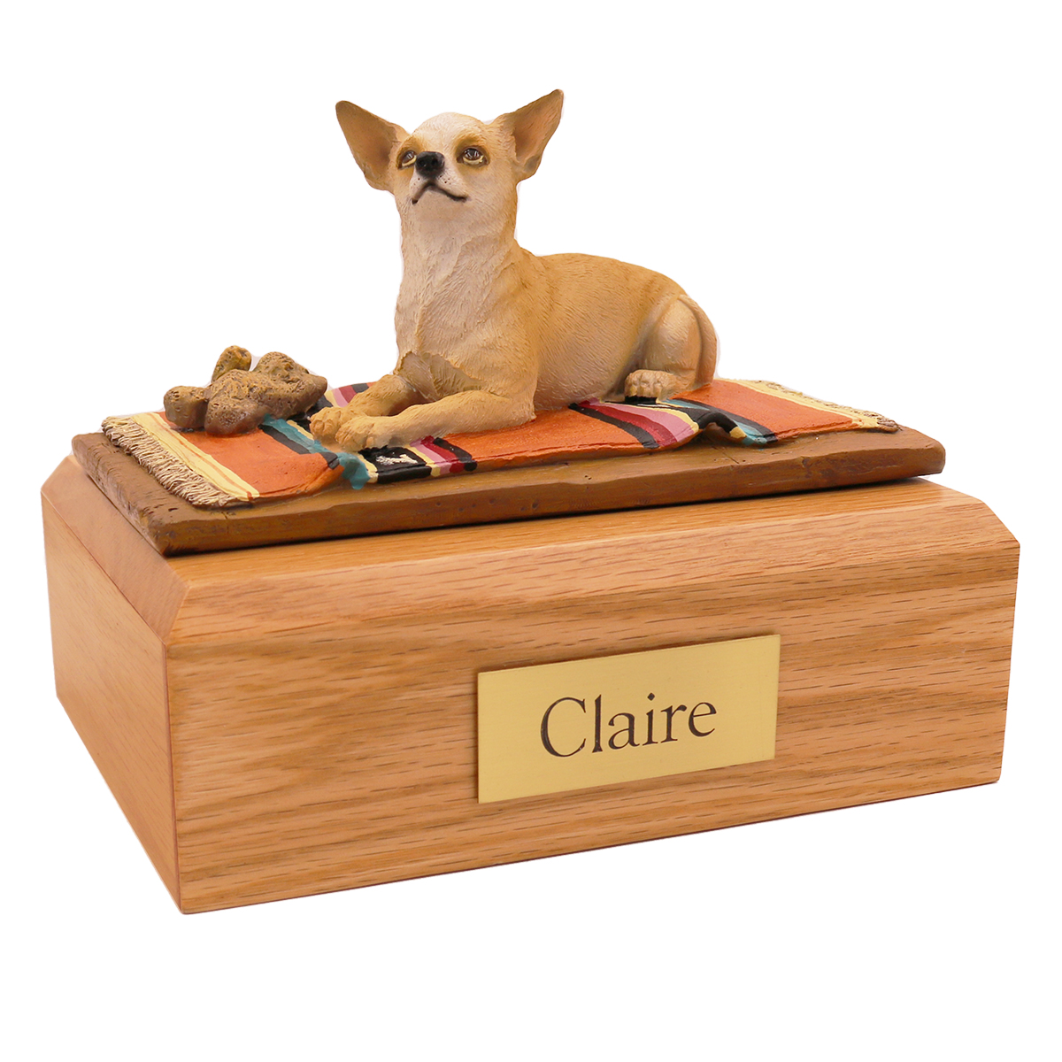 Chihuahua, Laying - Figurine Urn