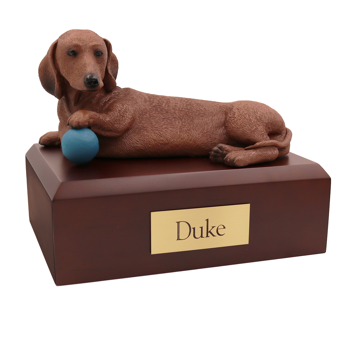 Dog, Dachshund, Red - Figurine Urn