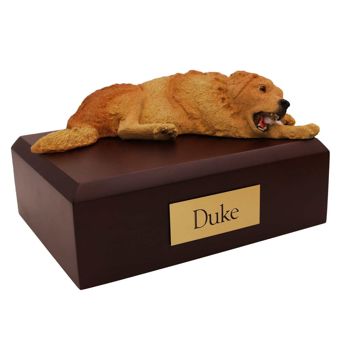 Dog, Golden Retriever, Laying - Figurine Urn
