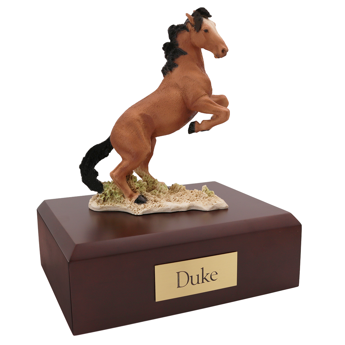 Horse, Mustang, Brown - Figurine Urn