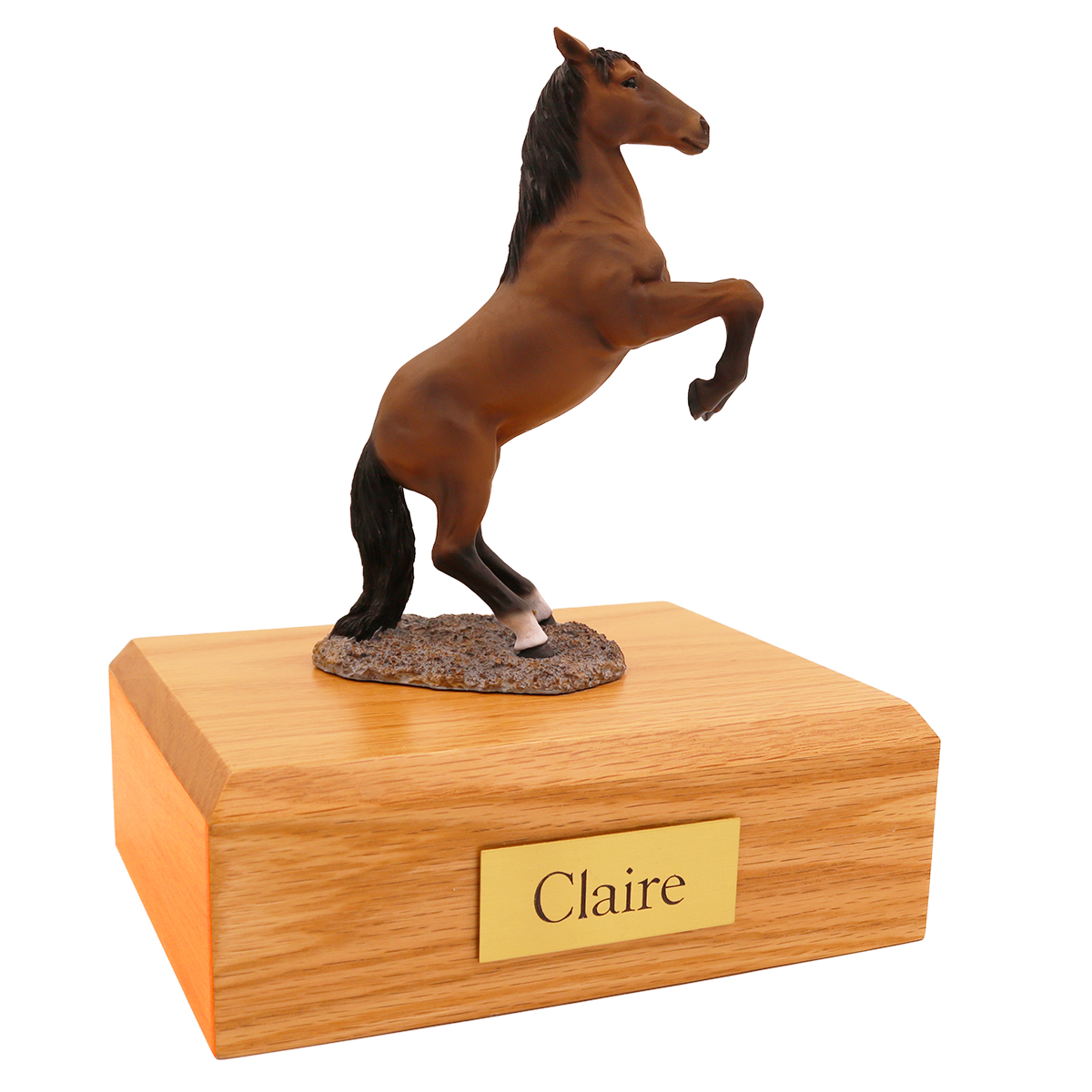 Horse, Bay, Rearing - Figurine Urn