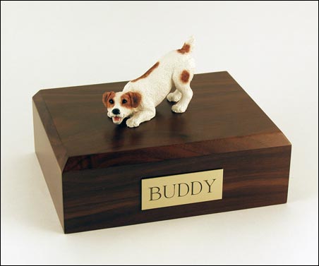 Dog, Jack Russell Terrier, Brown - Figurine Urn