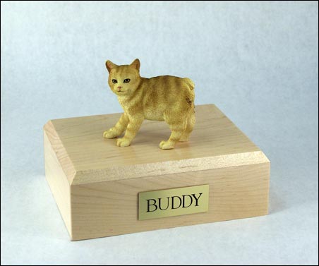 Cat, Manx, Red Taby - Figurine Urn