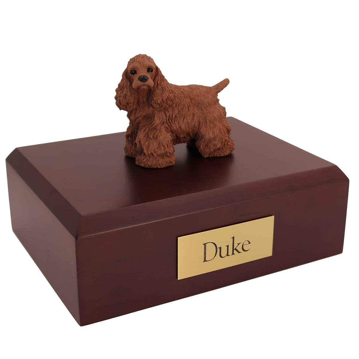 Dog, Cocker, Brown - Figurine Urn