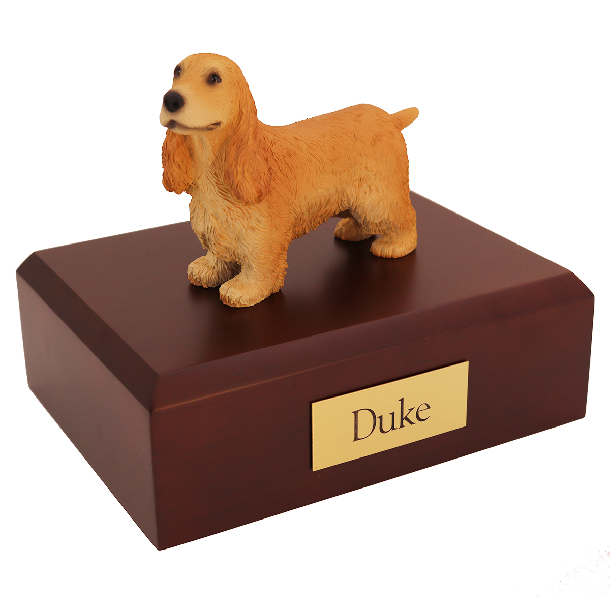 Dog, English Cocker, Blond - Figurine Urn