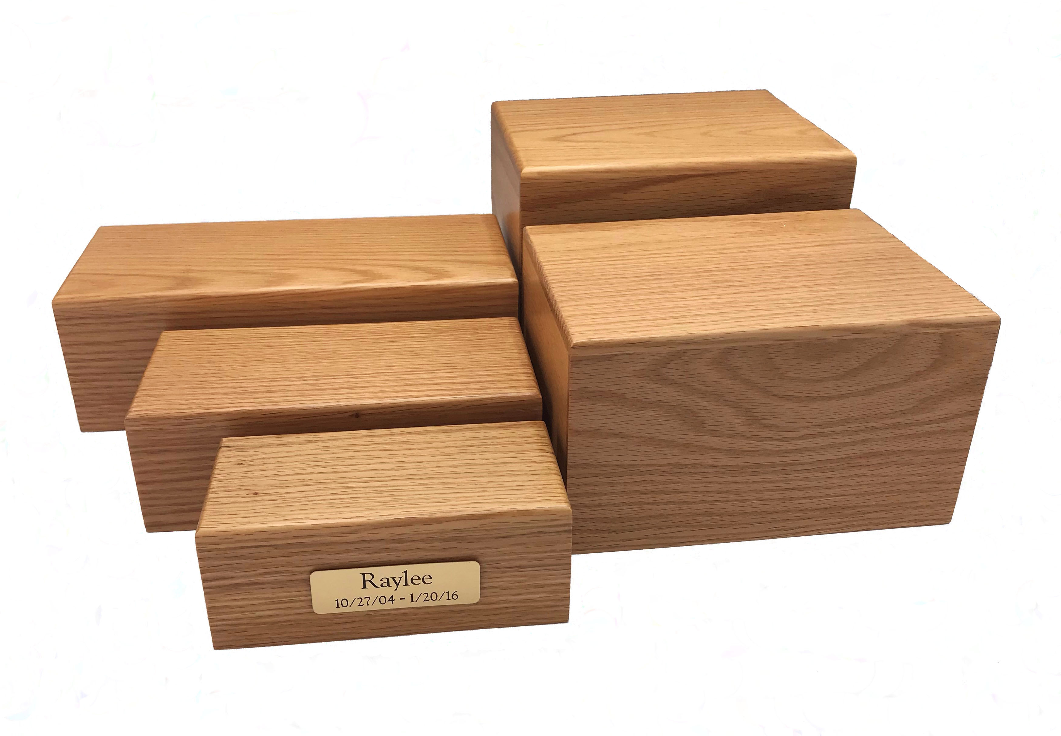 Simply Oak with  Engraved Plate