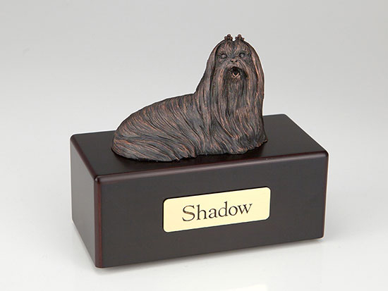 Dog, Maltese, Bronze - Figurine Urn