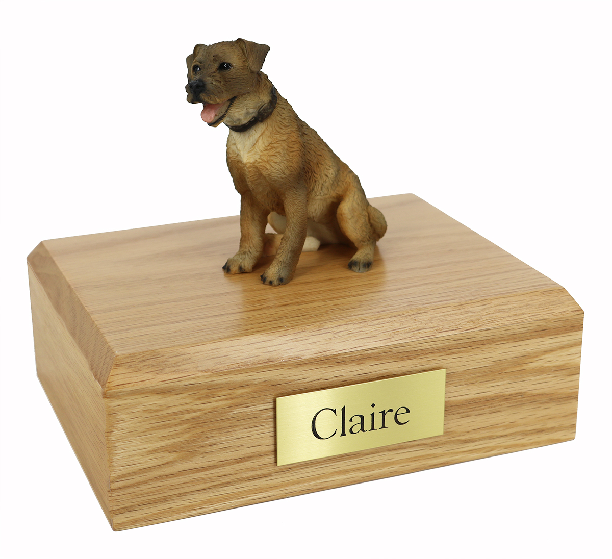 Dog, Border Terrier - Figurine Urn