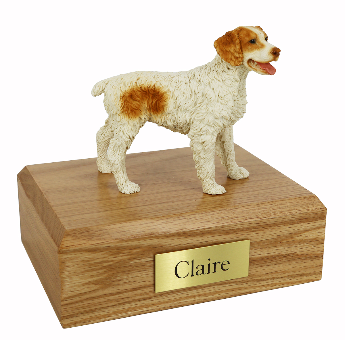 Dog, Brittany, Brown - Figurine Urn