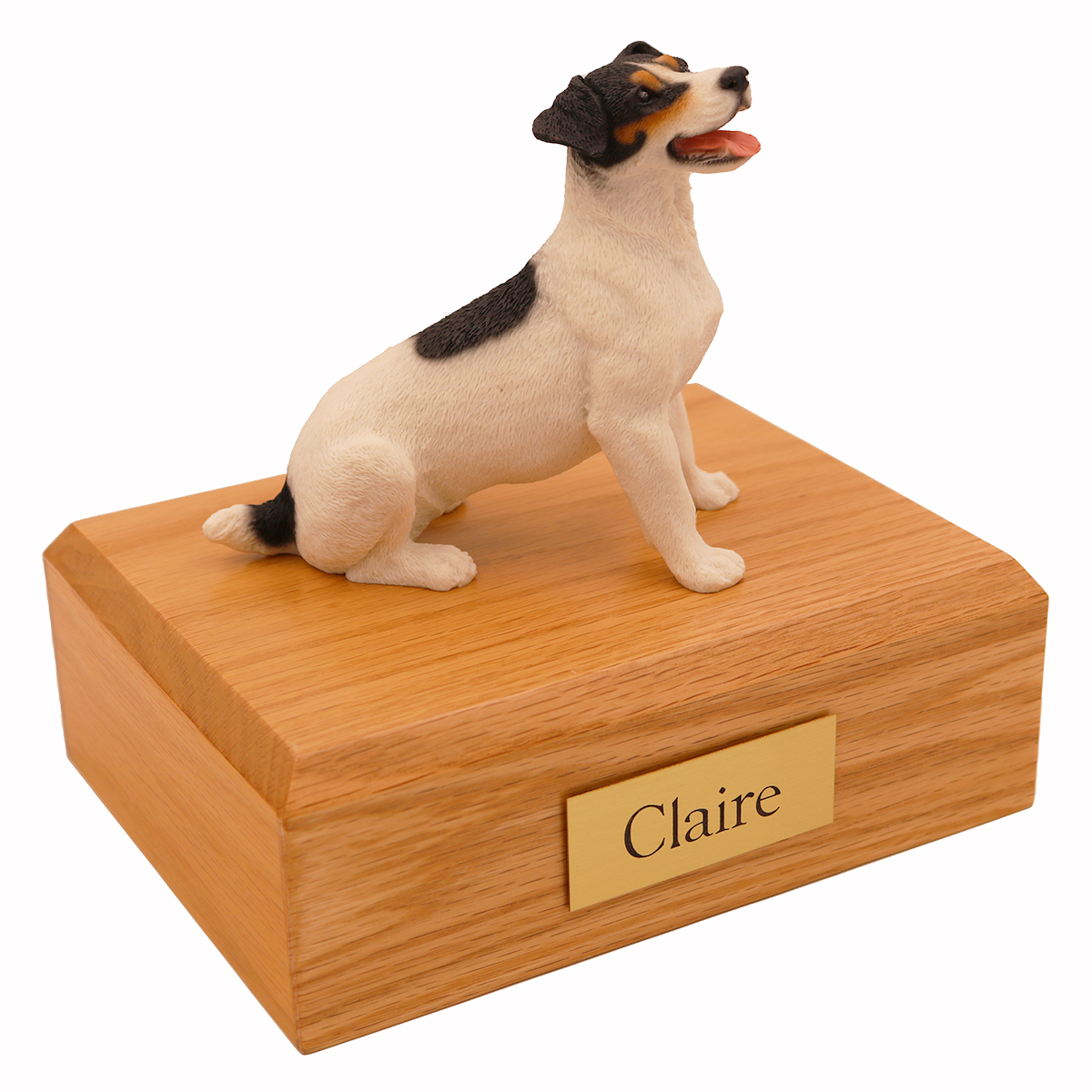 Dog, Jack Russell Terrier, Black/Brown - Figurine Urn