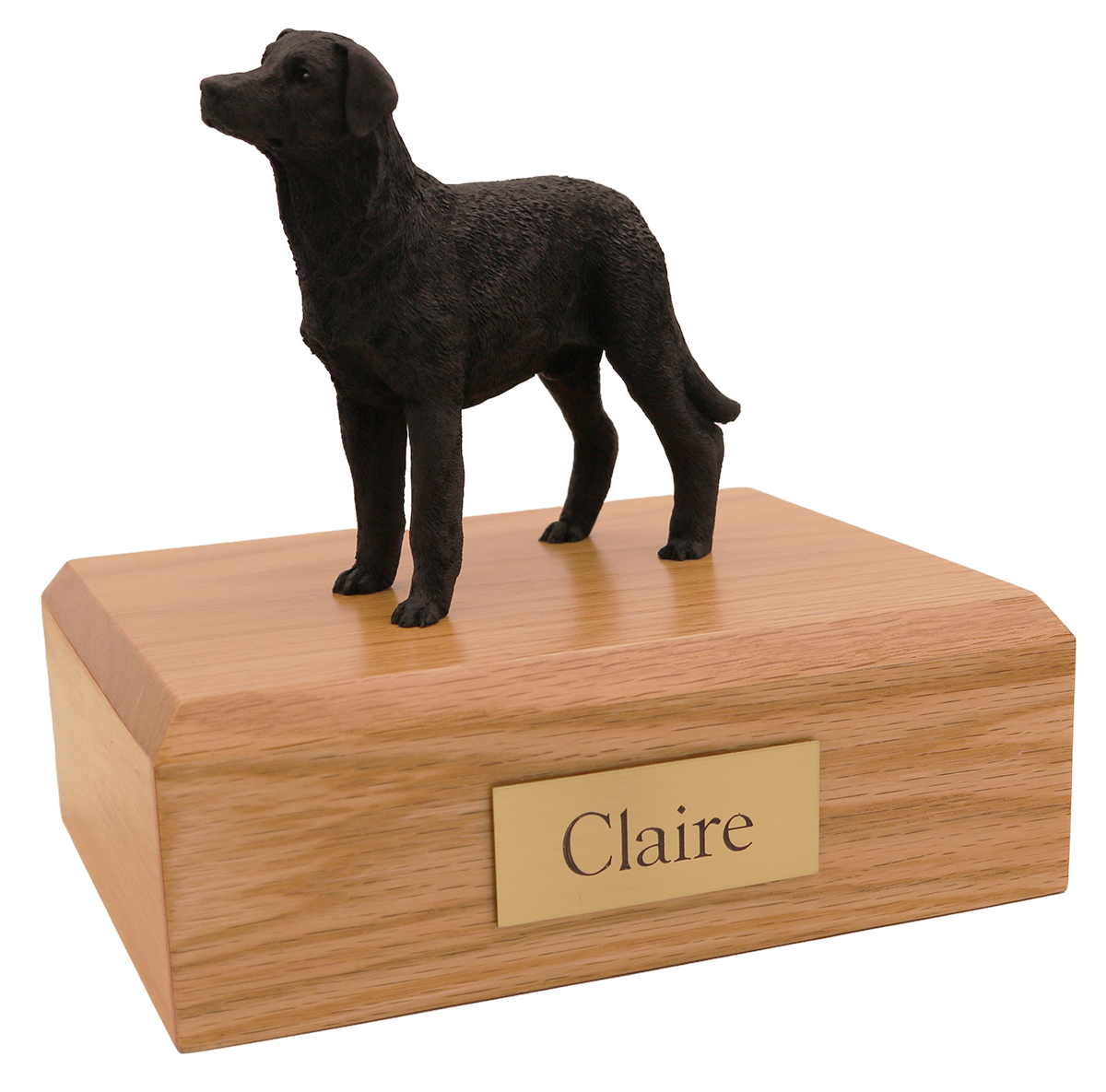 Dog, Labrador, Black Standing - Figurine Urn