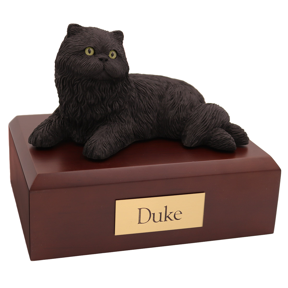Cat, Persian, Black - Figurine Urn