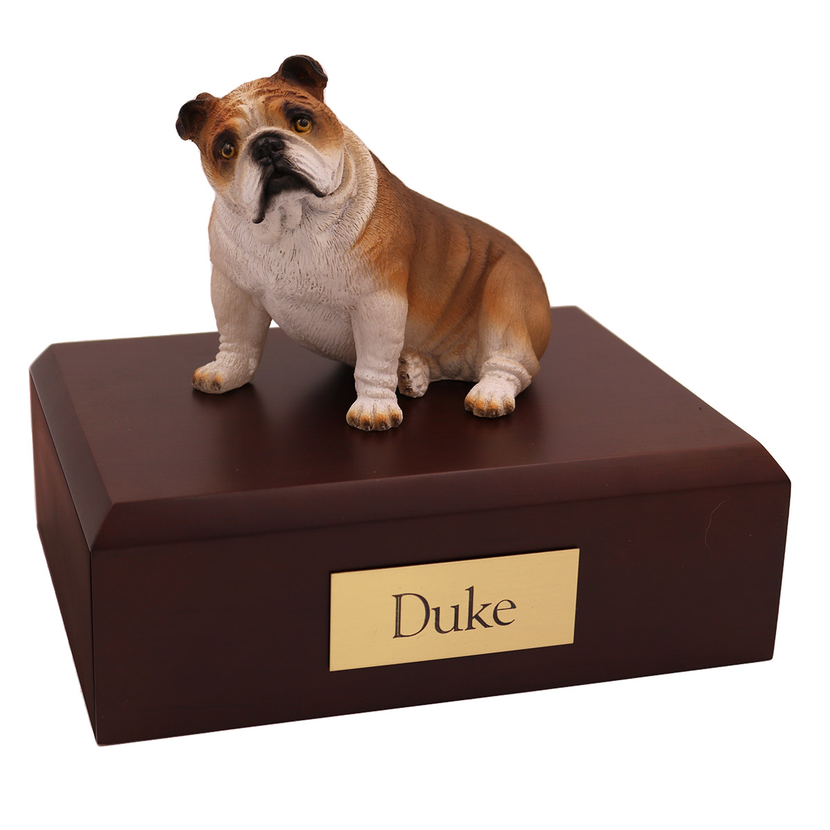 Dog, Bulldog, Fawn - Figurine Urn