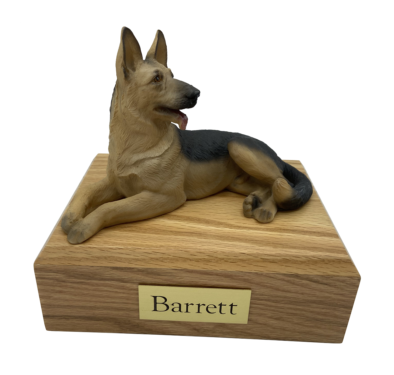 Dog, German Shepherd, Black/Tan - Figurine Urn