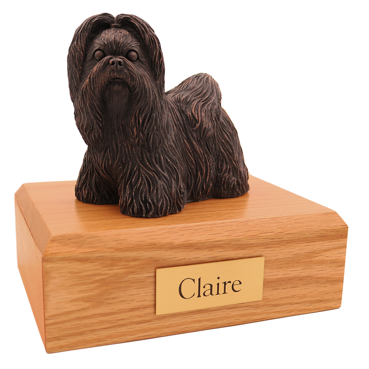 Dog, Shih Tzu, Bronze - Figurine Urn