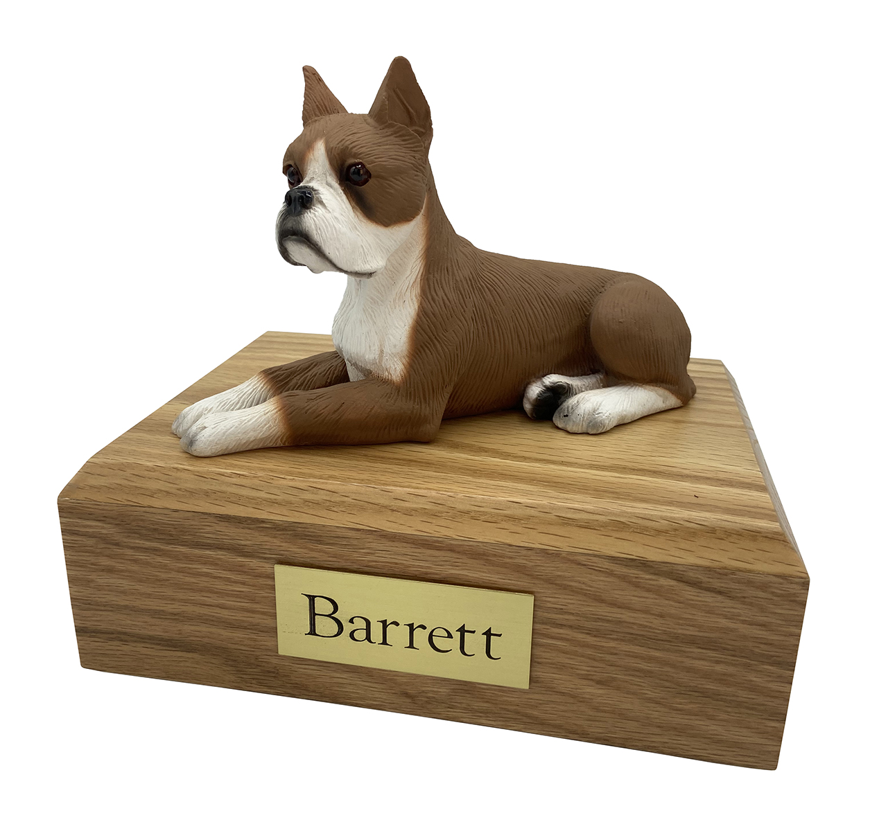 Dog, Boxer, Tawny (Ears Up) - Figurine Urn