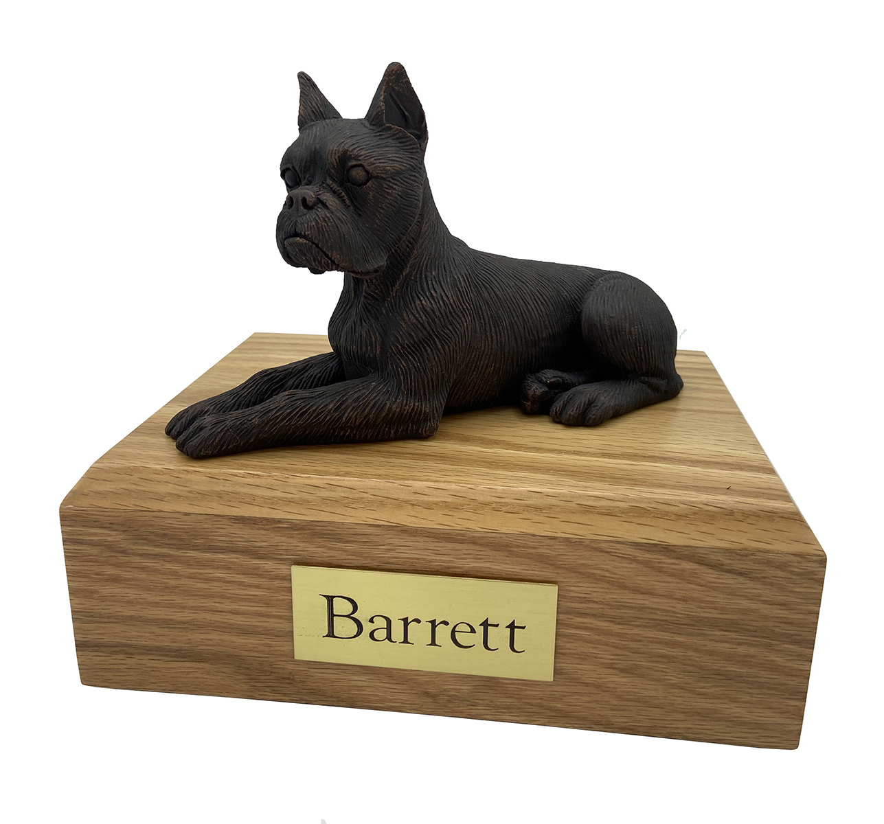 Dog, Boxer, Bronze (Ears Up) - Figurine Urn