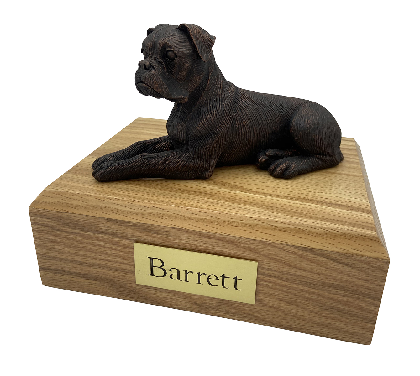 Dog, Boxer, Bronze (Ears Down) - Figurine Urn