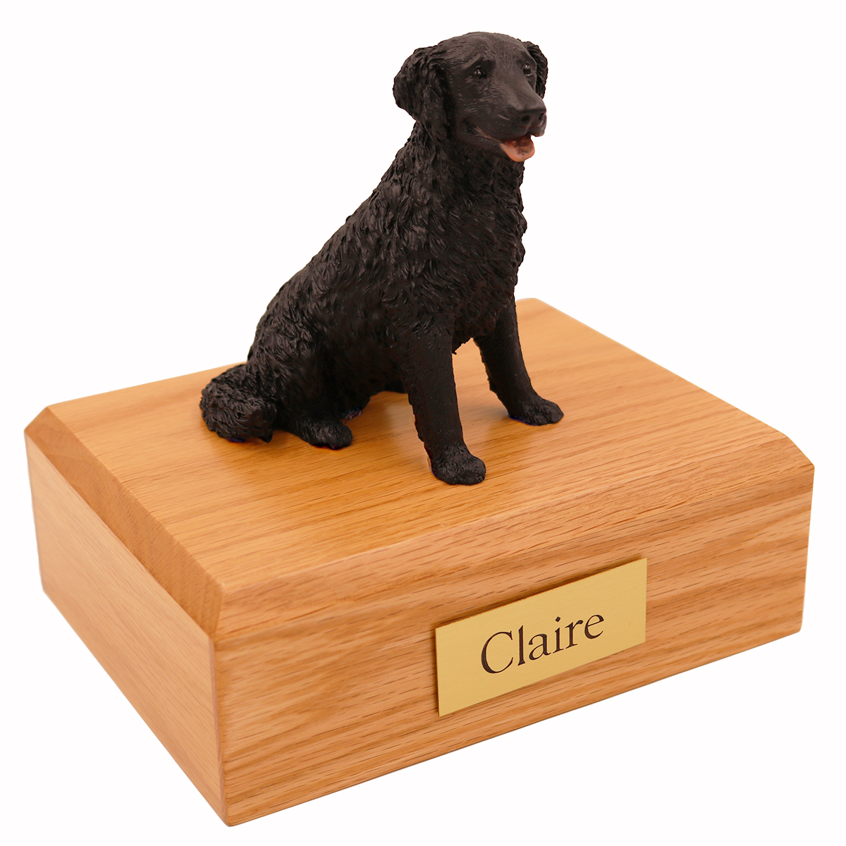 Dog, Labrador, Black, Long-haired - Figurine Urn