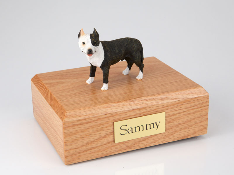 Dog, Pit Bull Terrier, Brindle - Figurine Urn