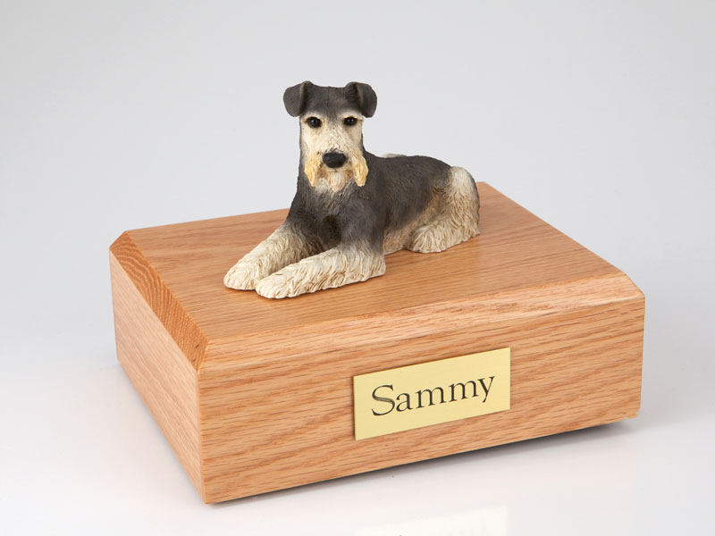 Dog, Schnauzer - Figurine Urn