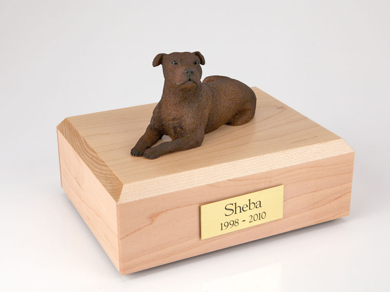 Dog, Staffordshire Terrier - Figurine Urn
