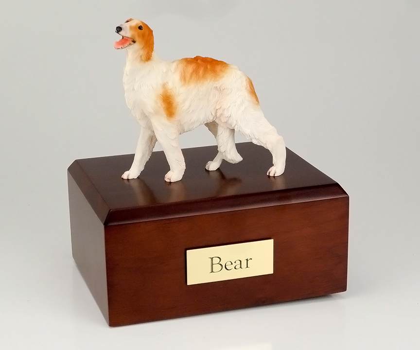 Dog, Borzoi, Standing - Figurine Urn