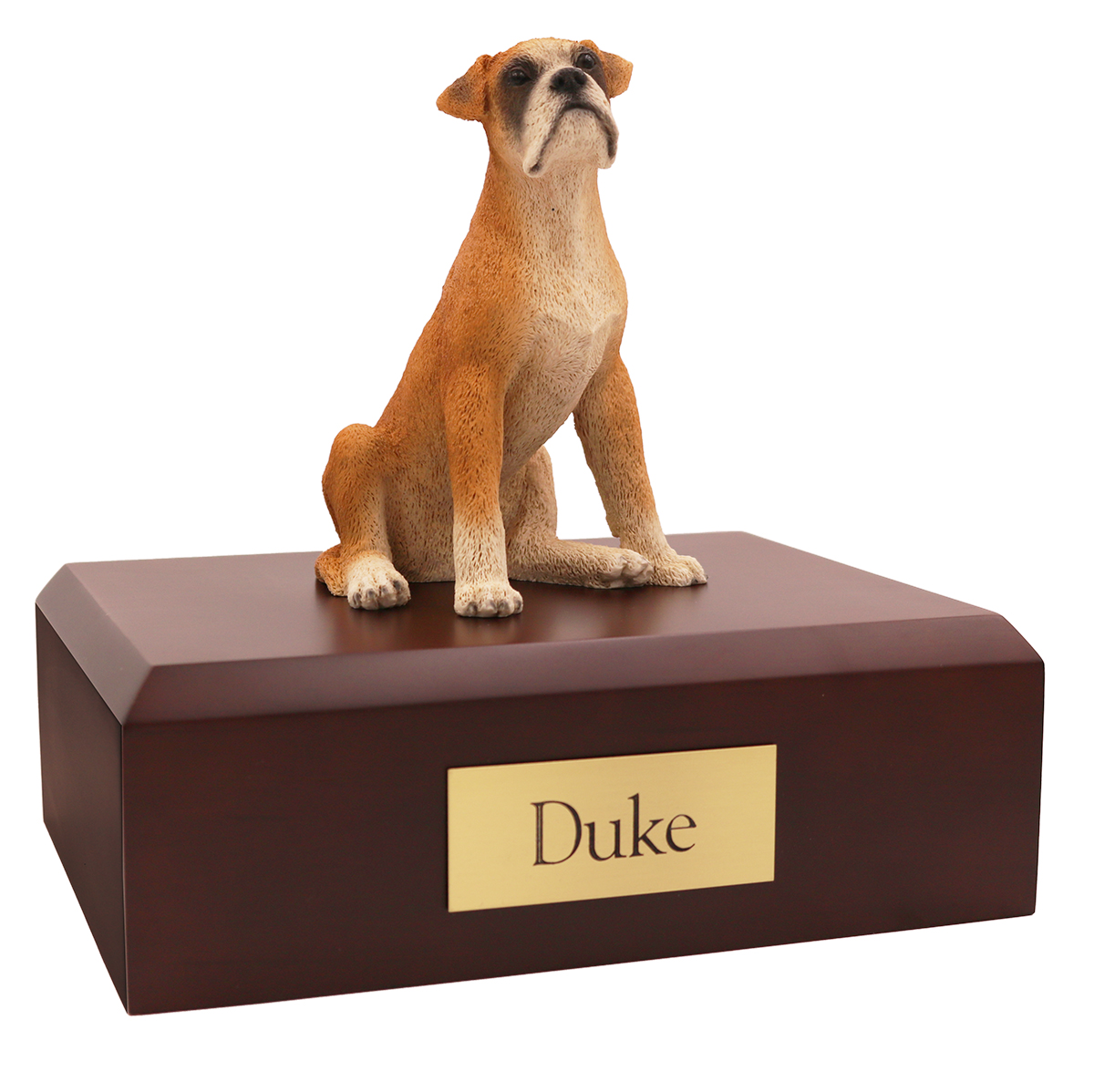 Dog, Boxer - ears down - Figurine Urn
