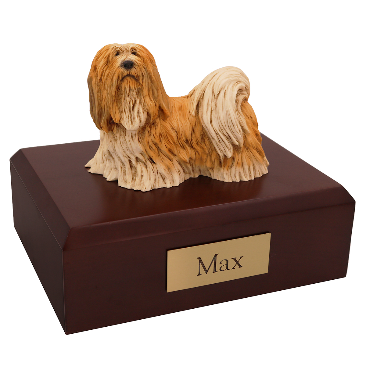 Dog, Lhasa Apso Standing - Figurine Urn