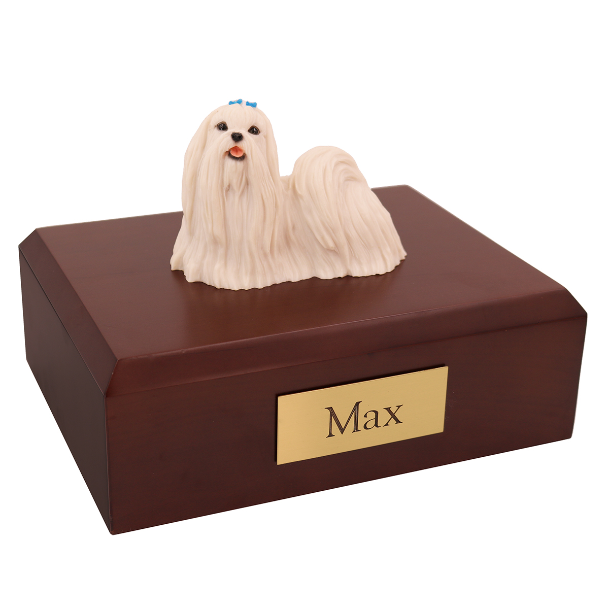Dog, Maltese Standing - Figurine Urn