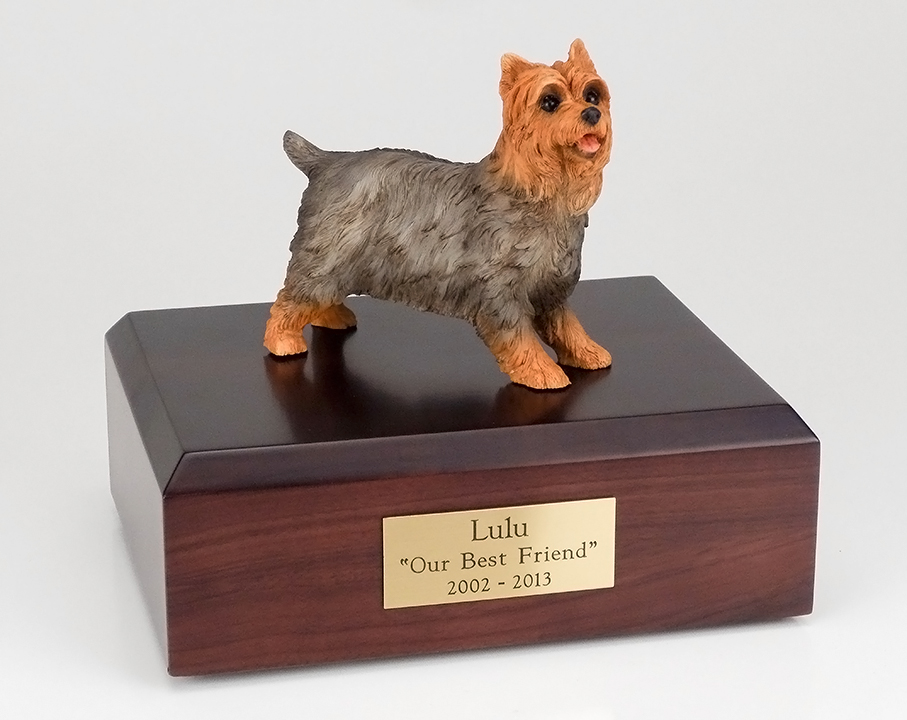 Dog, Yorkshire Terrier, Standing - Figurine Urn