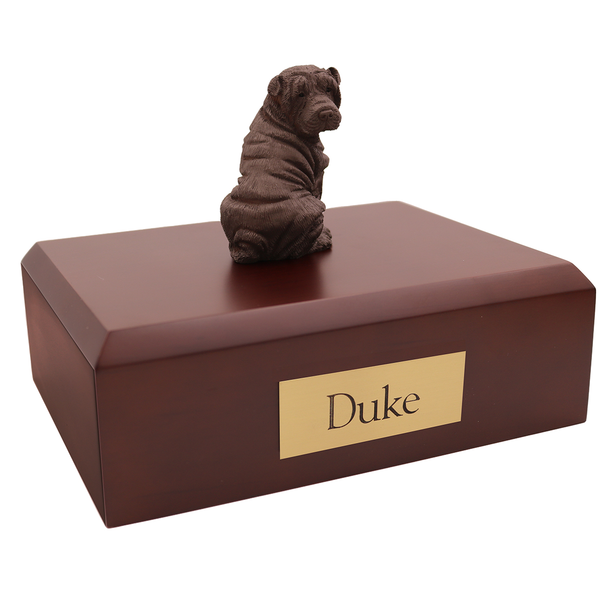 Dog, Shar Pei, Chocolate - Figurine Urn