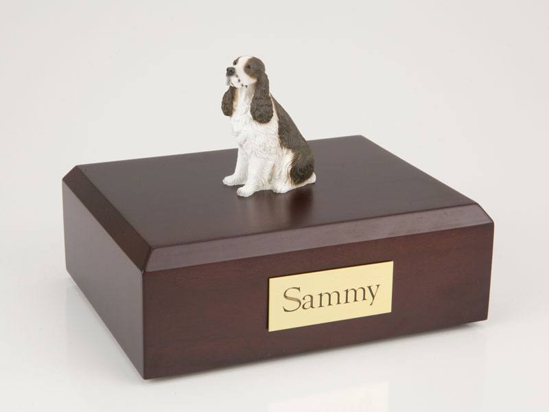 Dog, Springer Spaniel, Liver - Figurine Urn