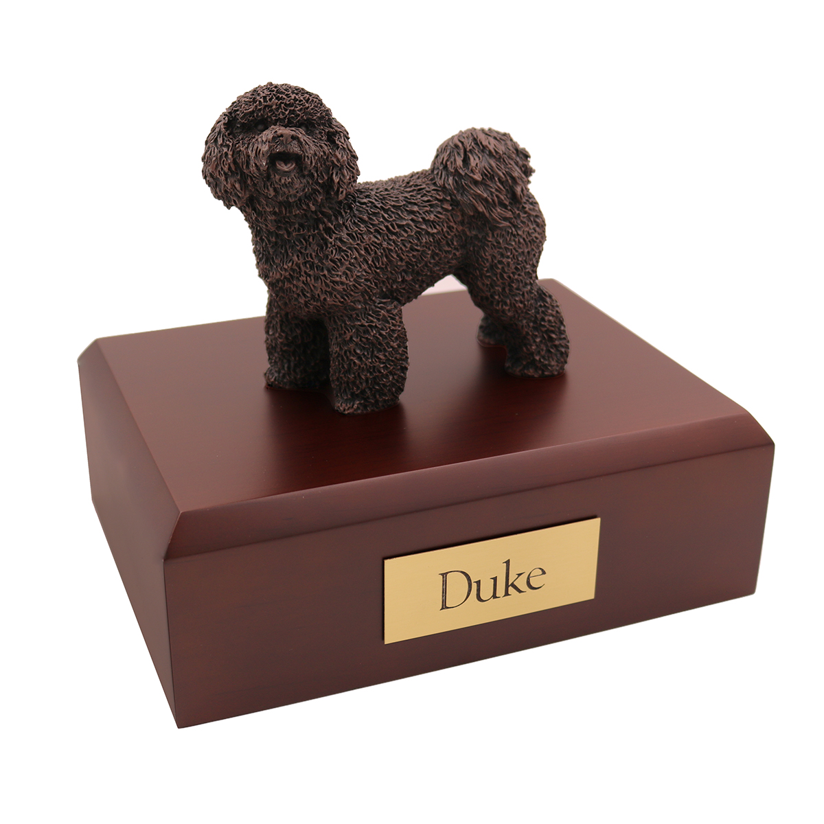 Dog, Bichon Frise, Bronze - Figurine Urn
