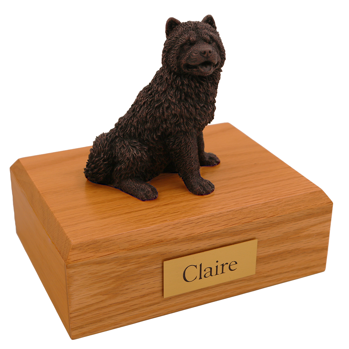Dog, Chow Chow, Bronze - Figurine Urn