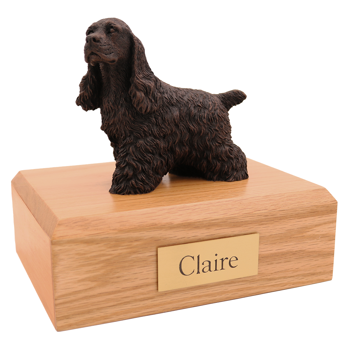 Dog, Cocker Spaniel, Bronze - Figurine Urn