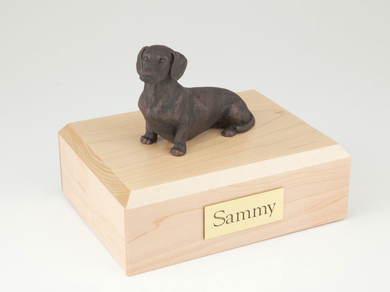 Dog, Dachshund, Bronze - Figurine Urn