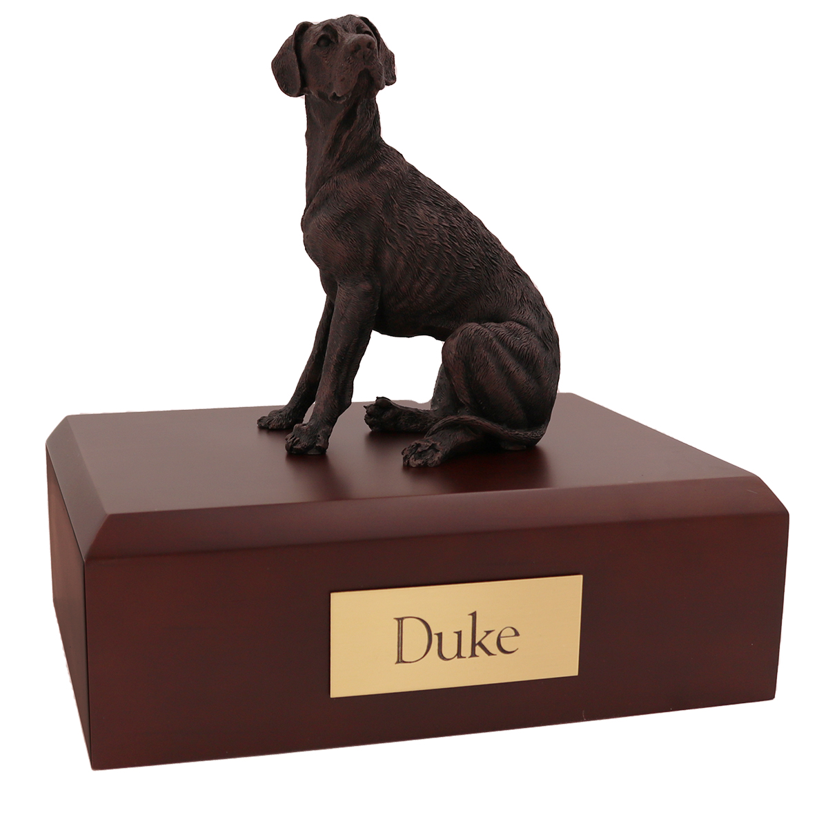 Dog, Great Dane, Bronze - ears down - Figurine Urn