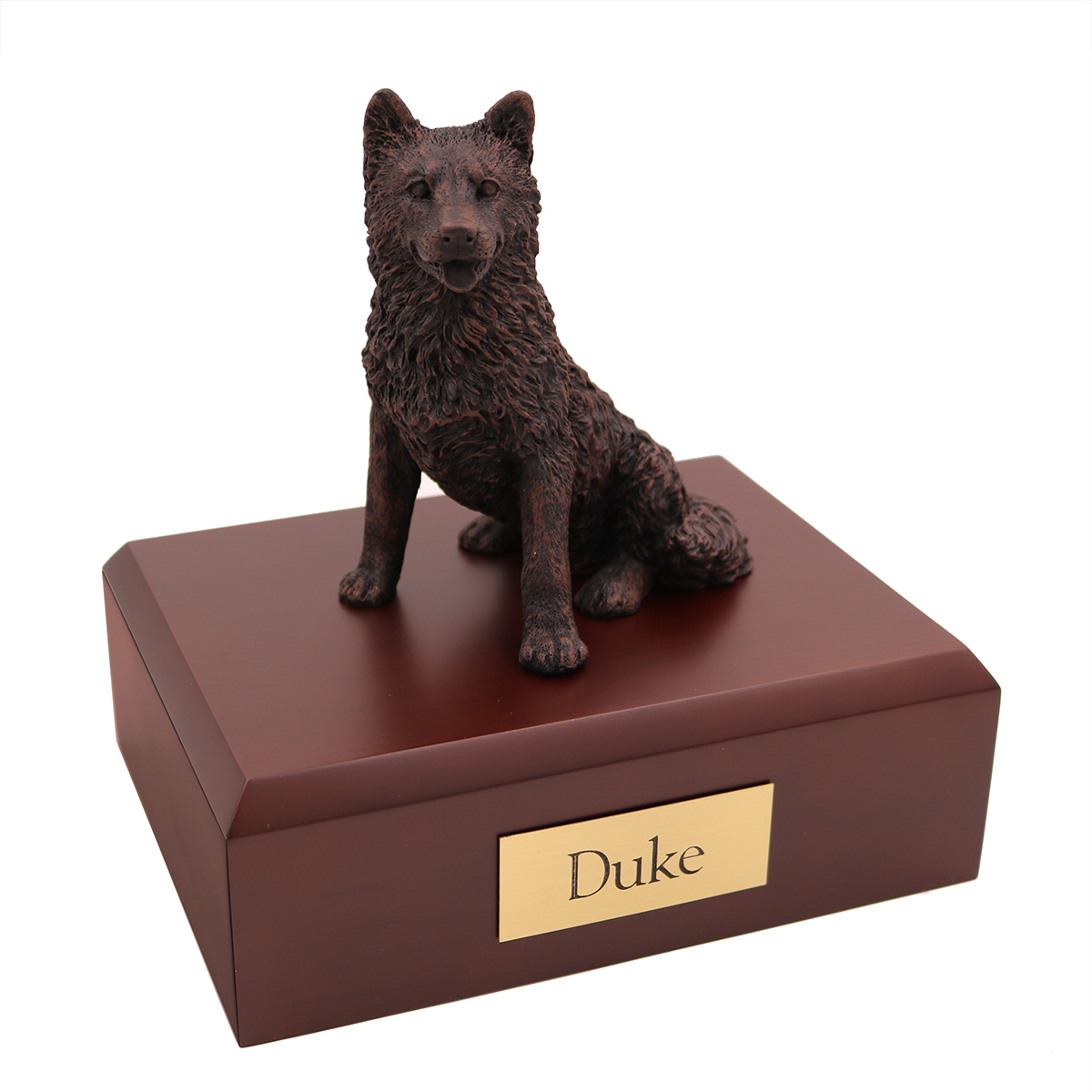 Dog, Husky, Bronze - Figurine Urn