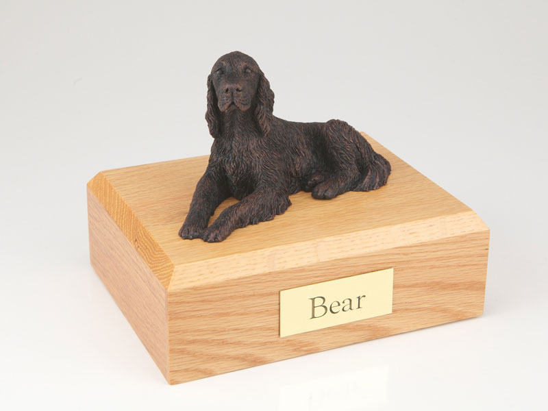 Dog, Irish Setter, Bronze - Figurine Urn