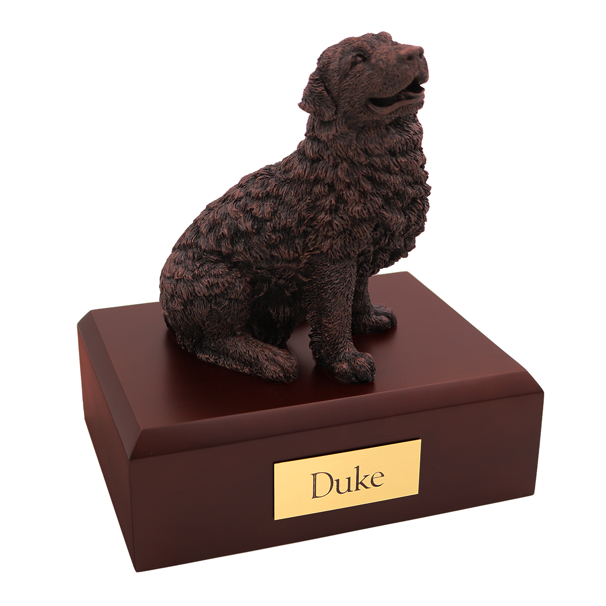 Dog, Newfoundland, Bronze - Figurine Urn